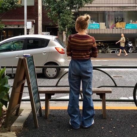 [USED] 秋色Short Knit Tops