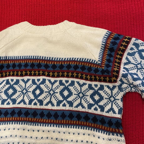 [USED]軽~いNORDIC KNIT made in ITALY