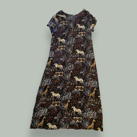 [USED] サファリ柄ロングワンピース 🦒