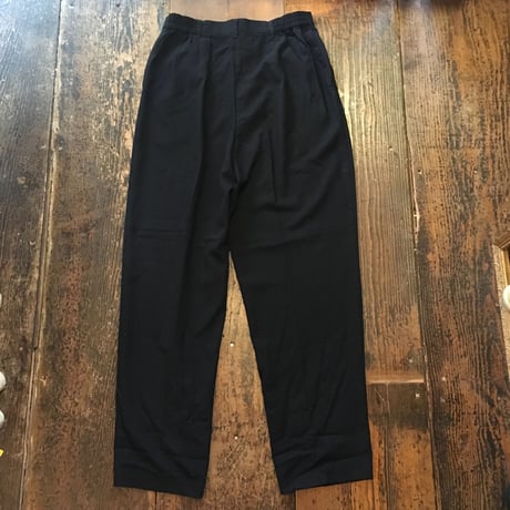 [USED]  Black レーヨン ドレスパンツ