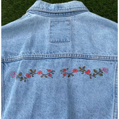 [USED] お花刺繍のGジャン
