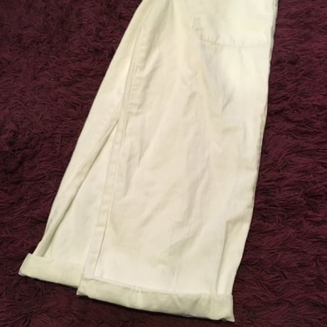 [USED] チェコ軍  コックパンツ WHITE