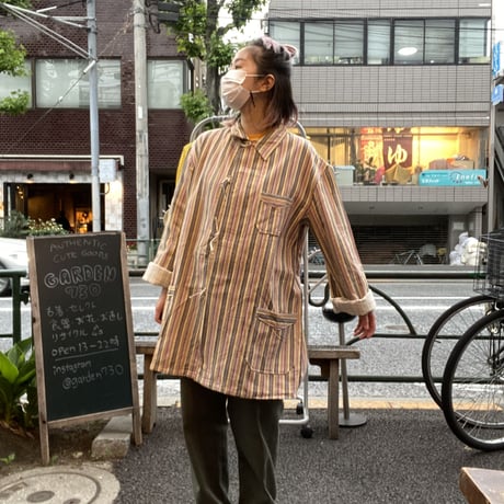 [DEADSTOCK]Stripe Sleeping SHIRTS