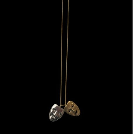 [Aquvii] ”TWO FACE ” NECKLACE / PIERCE