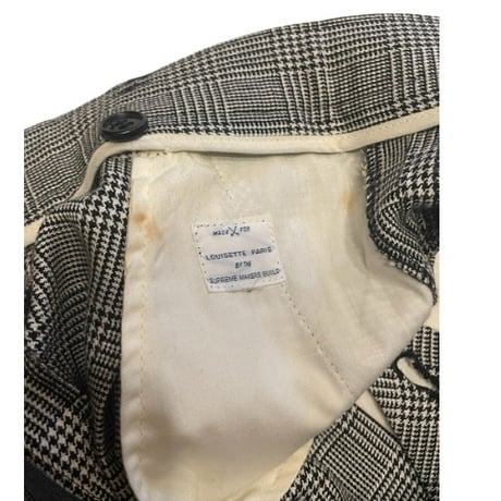 [USED]   グレンチェックタックパンツ