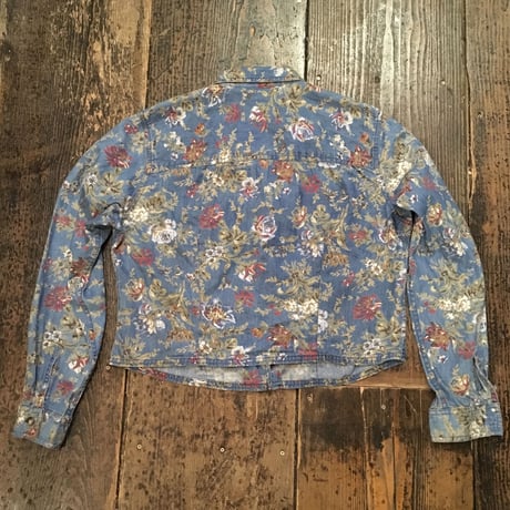 [USED] DENIM 花柄 シャツ JKT