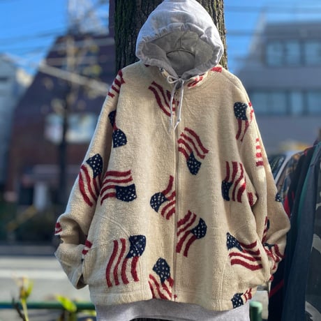 [USED] 星条旗ZIPフリース🇺🇸