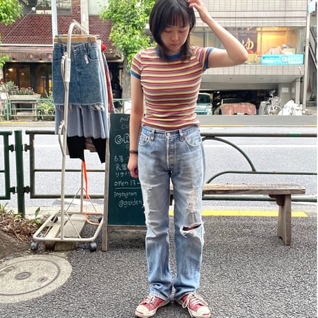 [USED]lady's mini tee ハデハデシリーズ🍊