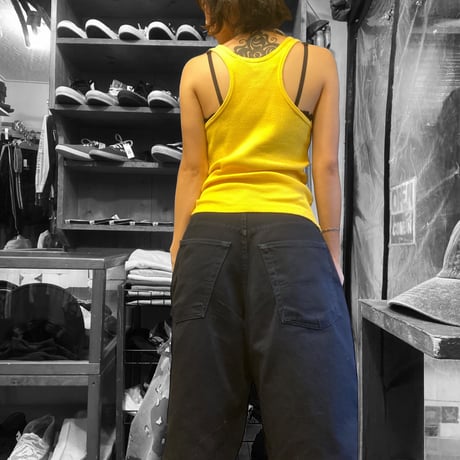 [USED]リブ　Yellowタンクトップ