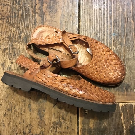 [USED] MEXICO レザー 編みサンダル
