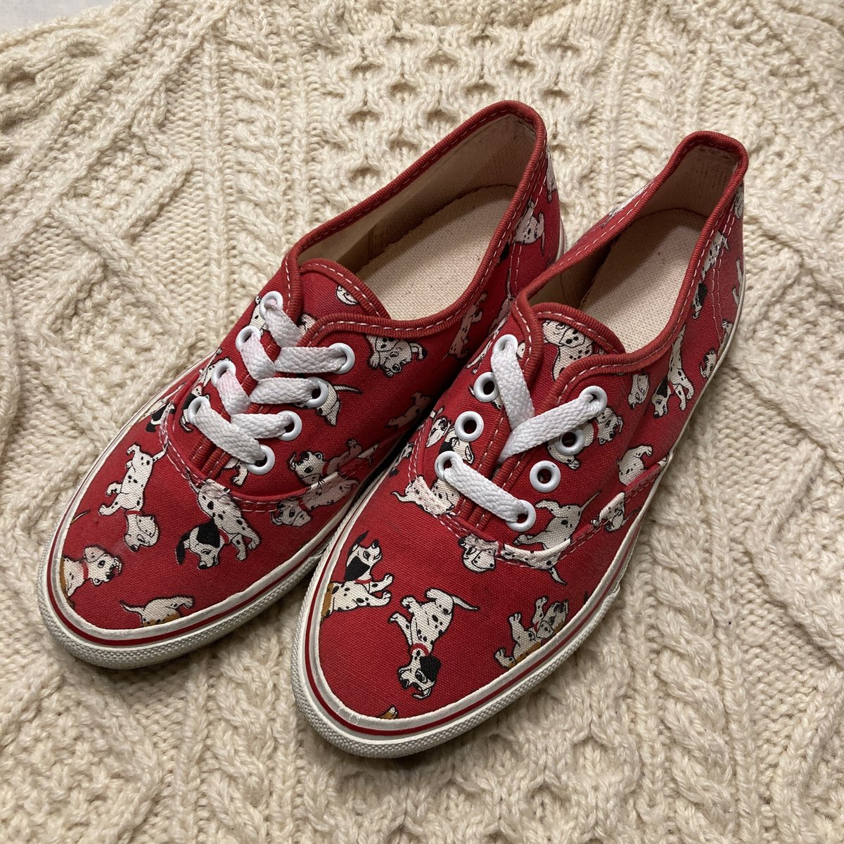 80s, 90's VANS vintage 101匹わんちゃん ビンテージ90's○VANS 101匹わんちゃん総柄オーセンティックsize