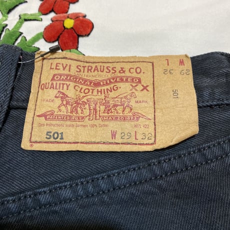 [USED] EURO Levi's 501 BLACK！