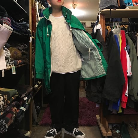 [USED]NAUTICA 鮮やかGreen ハーフコート