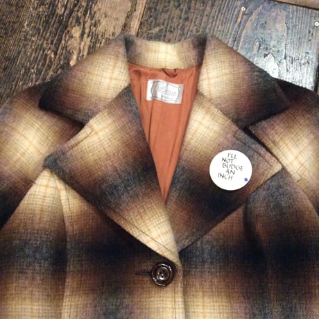 [USED] 渋めBROWNチェック柄 COAT