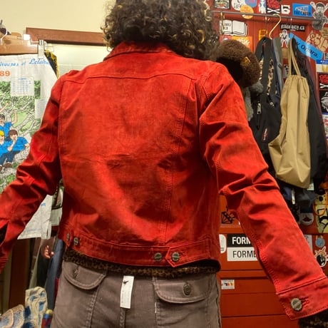 [USED] vintage!! REAL SUEDE JACKET