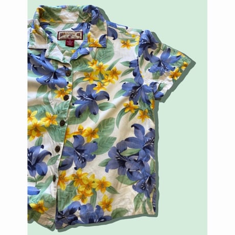 [USED]花柄レーヨン SHIRTS