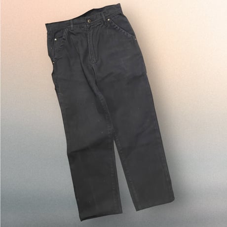 [USED] BLACK denim painter pants W30/L29