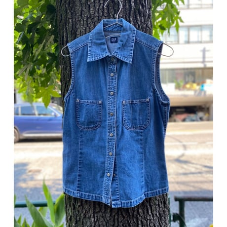 [USED] GAP ノースリーブ デニムシャツ