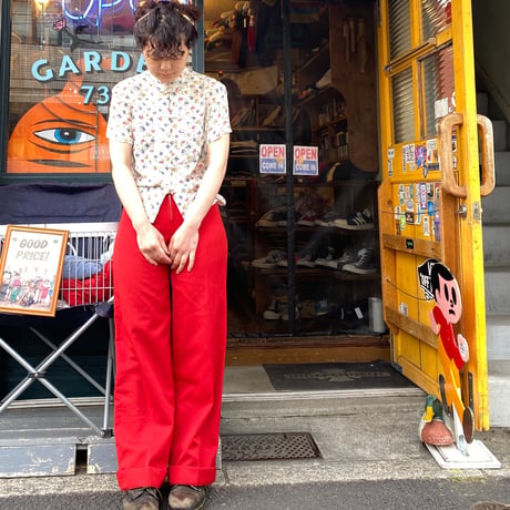 [USED] 花柄チャイナシャツ