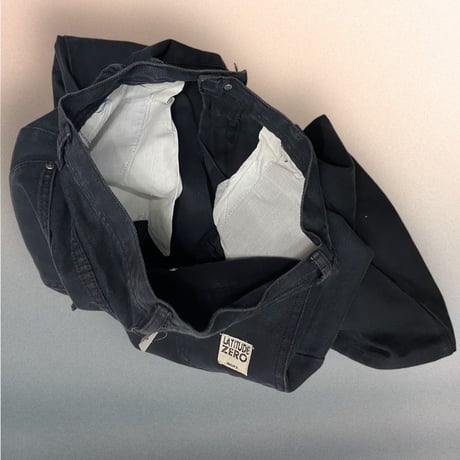 [USED] BLACK denim painter pants W30/L29