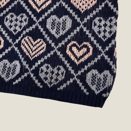 [USED] made in U.S.A. HEART ACRYL KNIT♡