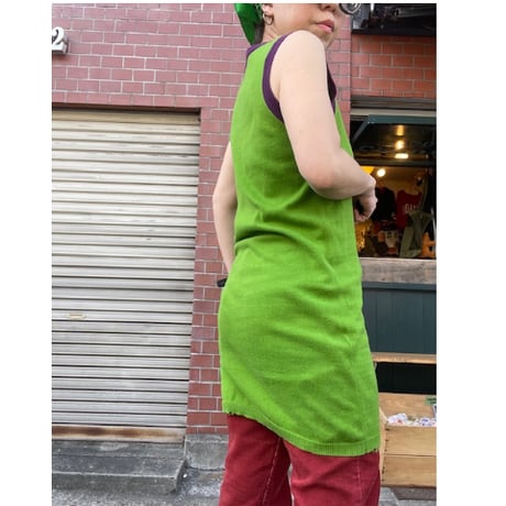 [USED] "Paul Smith" ノースリーブニットワンピース💚