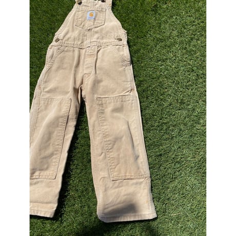 [USED] -KIDS- carhartt over all  BEIGE