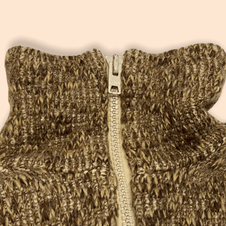 [USED] 霜降り ハーフZIP KNIT