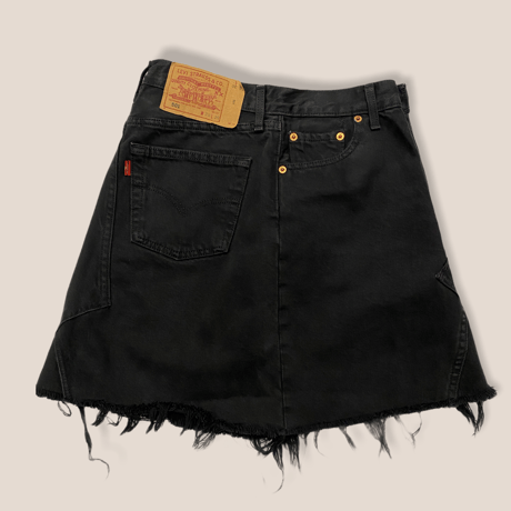 [USED] ふさふさ♡Levi's 501  BLACKDENIM SKIRT
