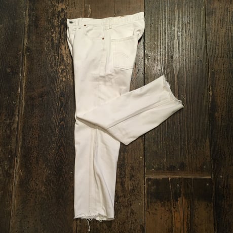 [USED]  Levis 501 WHITE cutoff Denim