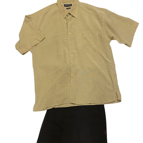 [USED] Euro S/S Relax シャツ -BEIGE CHK-
