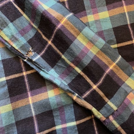 [USED] 90's CHECK プリントネルシャツ