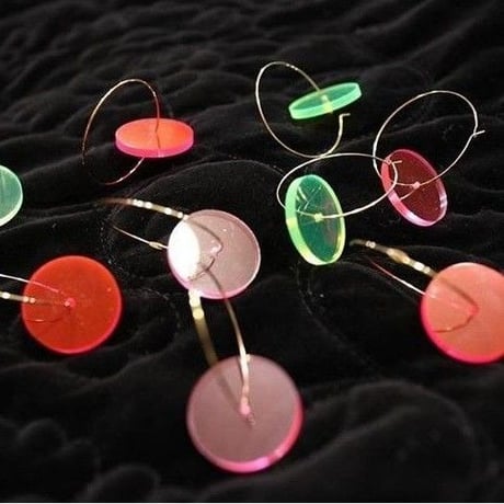 [BENICOTOY] クリア サークル  ピアス