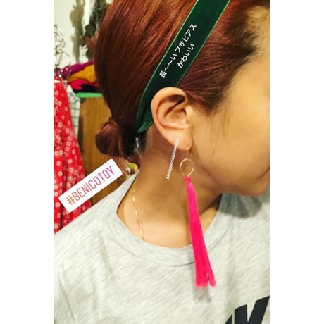 [BENICOTOY] フサ ピアス  LONG