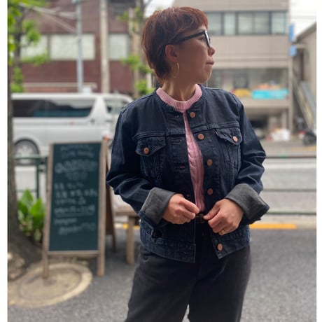 [USED] Levis Ladys BLACK DENIM JKT