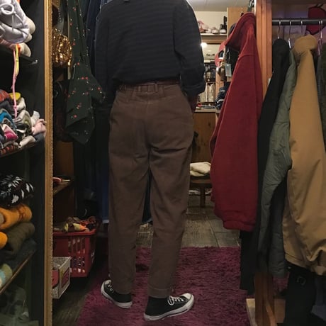 [USED] EURO ブラウンテーパードPANTS