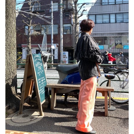 [USED] フリンジ BLK  DENIM SHIRTS