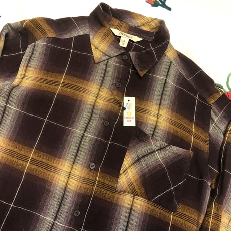 [USED] 秋色🍁レーヨン チェックシャツ