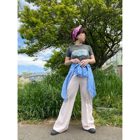 [USED] 70's  vintage ラメプリントTee