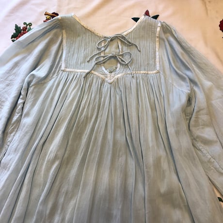 [USED] ふわっとパステルカラーのロングワンピース