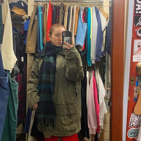 [USED] WOOL チェックマフラー