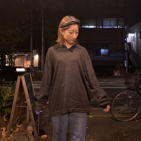 [USED] BANANA REPUBLIC ボーダーニットポロ！