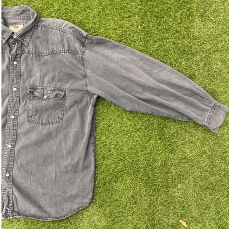 [USED] 90~00's Levis BLACK  デニムシャツ