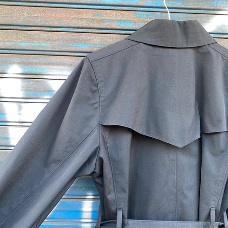 [USED] "LONDON FOG" BLACK long トレンチ コート