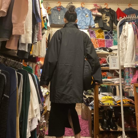 [USED]  "LONDON FOG" トレンチコート BLACK