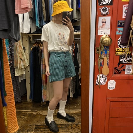 [USED] GREEN CHECK SHORTS🩲