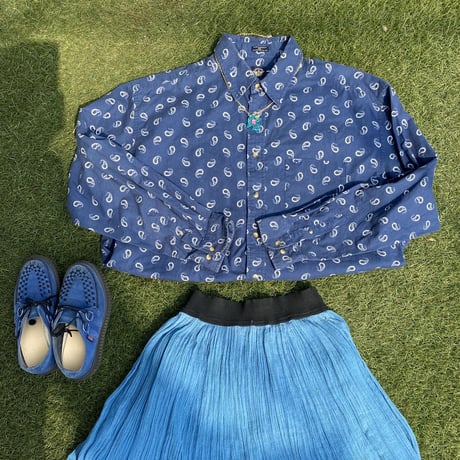 [USED] 90's DOCKERS ペイズリー柄シャツ