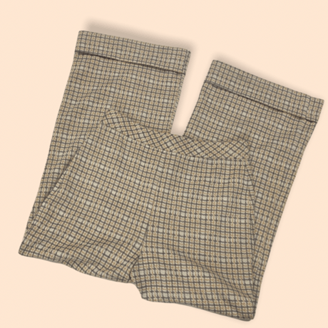[USED] チェック柄♡70's POLY PANTS