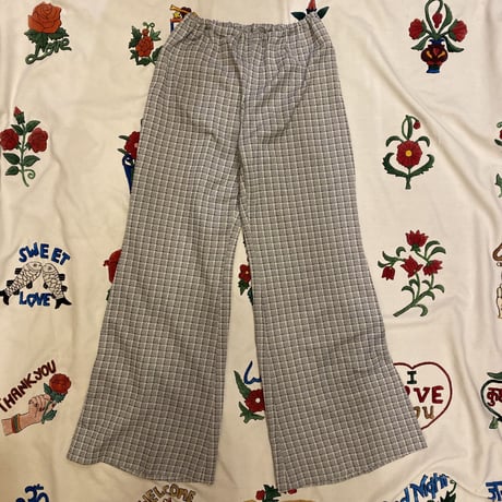 [USED] 70's EuroフレアPANTS / 格子柄