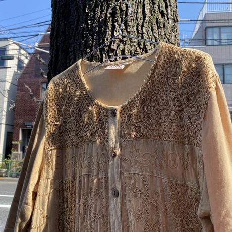 [USED] レーヨン刺繍チュニック